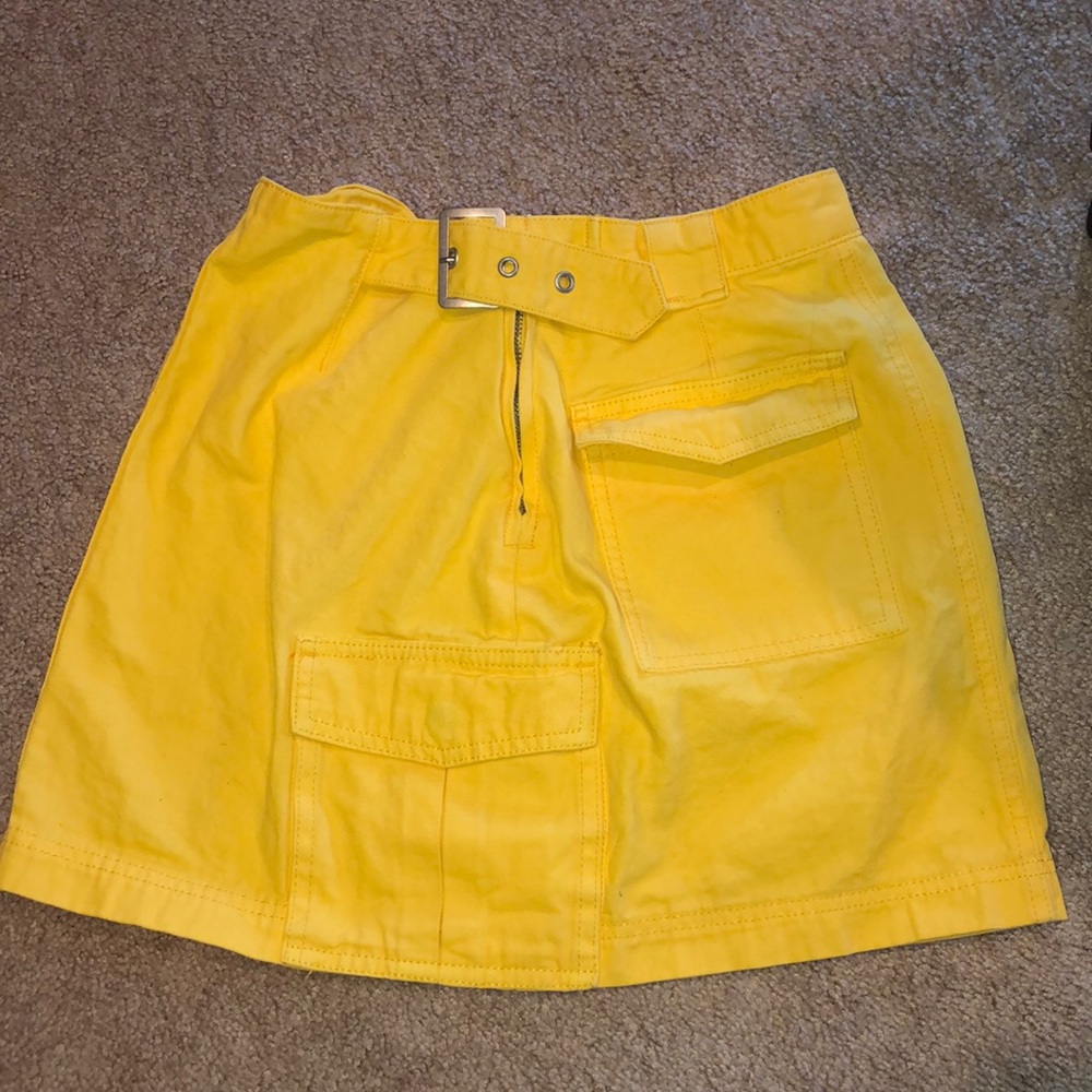 Yellow Mini Skirt